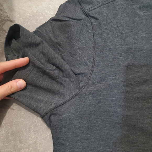 Lululemon 5 Year Basic V neck short sleeves shirt. Heathered dark grey. XXL. - Picture 8 of 8